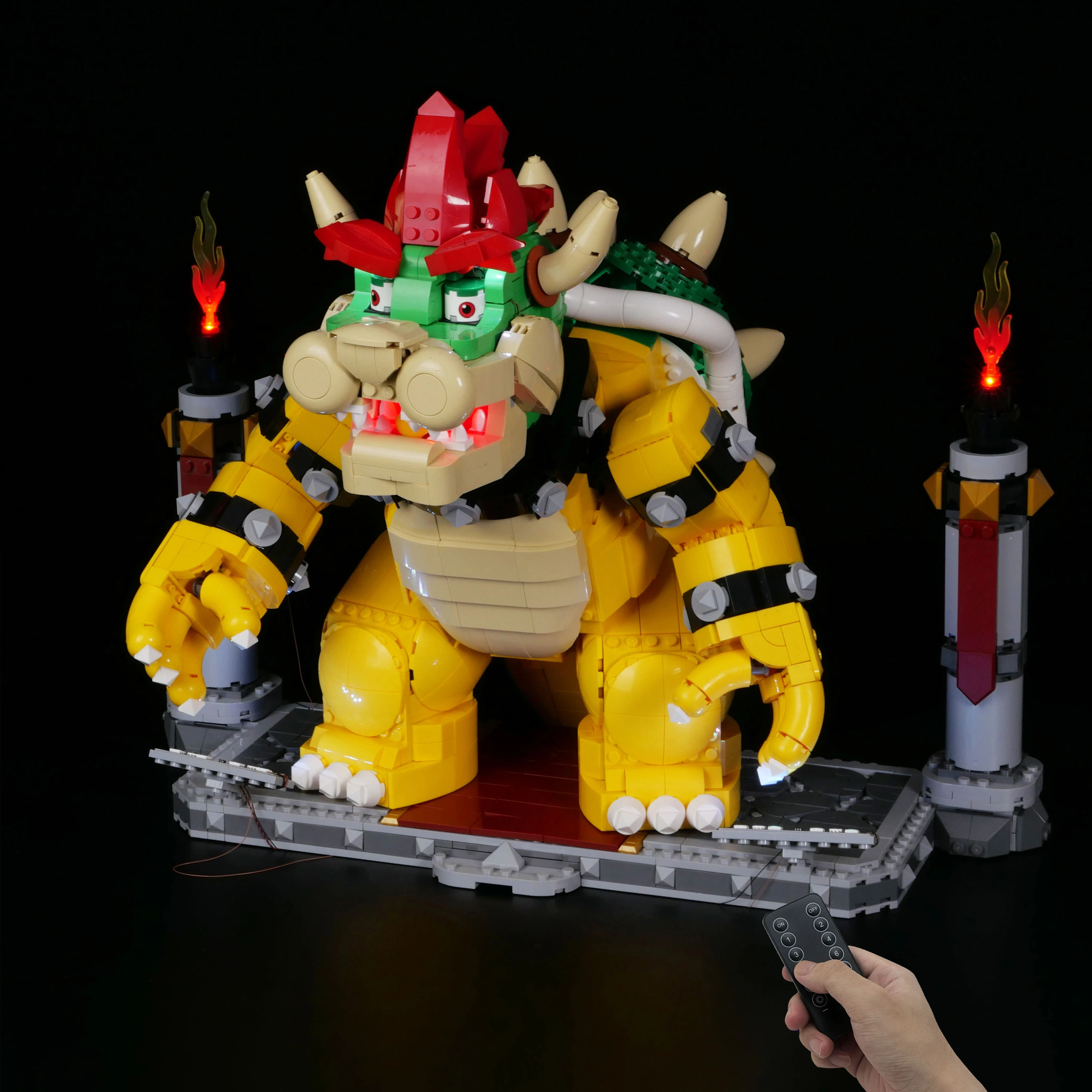 

LED Lighting Kit Compatible with 71411 Mighty Dragon King Figure Building Blocks Model Decorative Light Set (Lights Only)