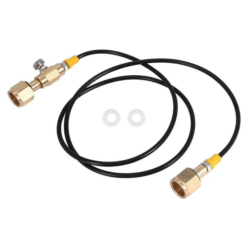 

AB35-O2 Tank Refill Station Charging Adaptor Transfer With 1.5M 5Ft Hose W21.8-14 To W21.8-14(DIN 477)
