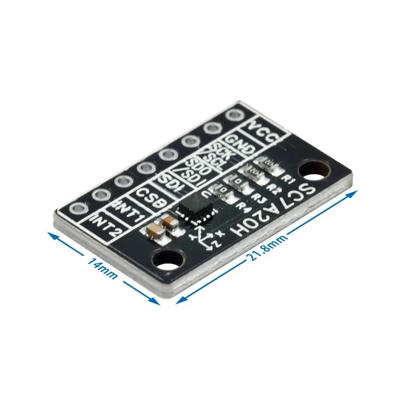 SC7A20H High Precision 3-Axis Gravity Acceleration Tilt Angle Sensor Module IIC/SPI Transmission