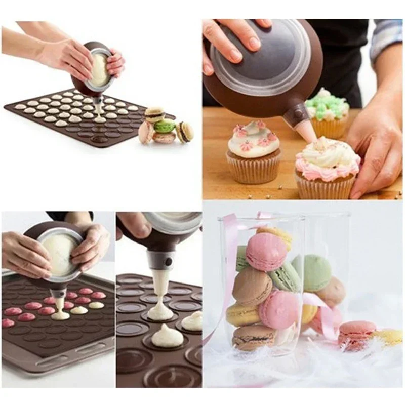 30 Holes Silicone Mat Pad Non-Stick Macaron Silicone Mat Sheet For Oven Biscuit Cookies Cake Mats Bakeware Pastry Baking Tools