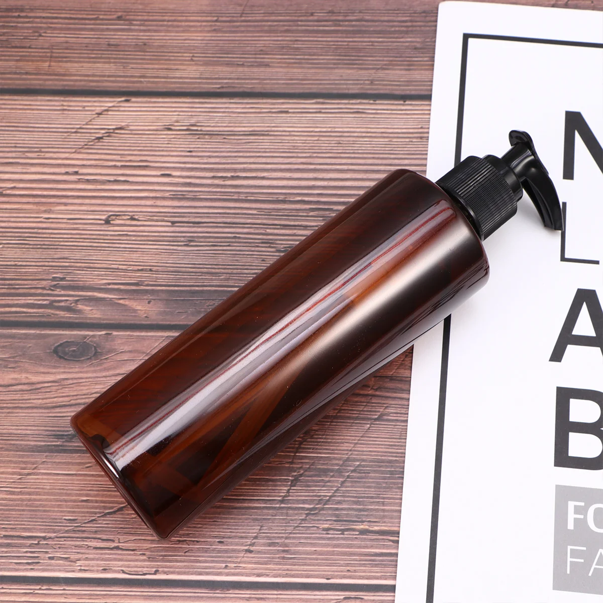 6 stücke 250 ml Leere Lotion Spender Flaschen Presse Pumpe Seife Sub Flasche Für Den Heimgebrauch Nachfüllbare Kunststoff Behälter Braun basis Zufällig