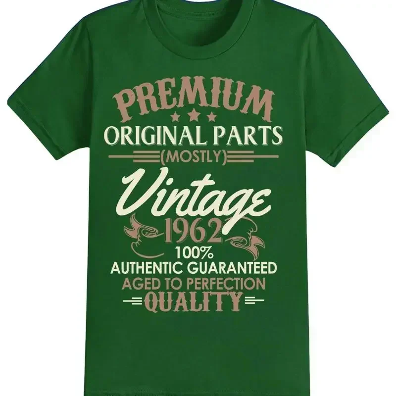 Mens 60th Birthday T Shirt Mostly Vintage 1963 2023 Men's 60 Years Idea