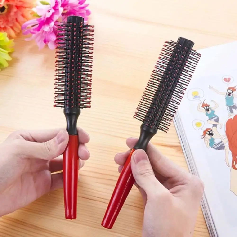 Professional Plastic Round Brush Curly Hair Hair Comb Dressing Barber Comb Straight Straight Salon Blowing H4C5