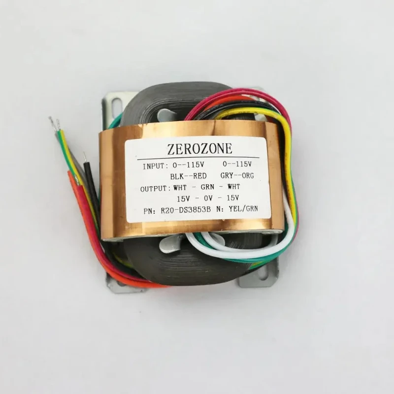 Trasformatore di r-core in rame puro ZEROZONE 30VA 2X 6V / 9V /12V /15V/ 18V L9-49-1
