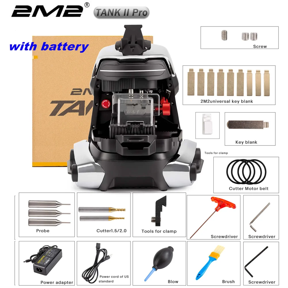 2M2 TANK 2 Pro TANK II CNC Key Machine with Battery: The Real-World Performance of a Compact Key Programming Tool