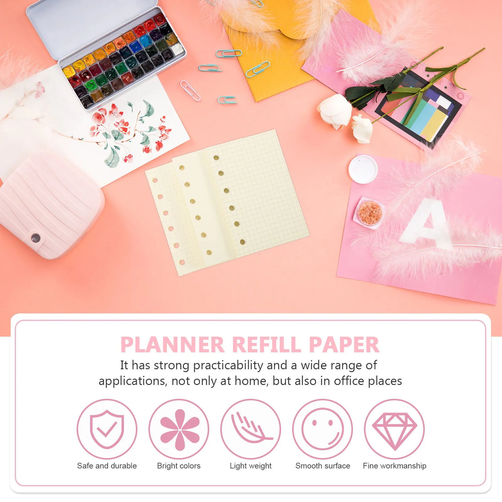 Loose Leaf Binder Refill Paper 3 Pack Thick Smooth Writing Inserts for Notebook Journal Planner Office