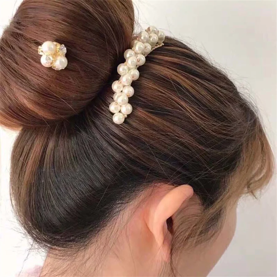 New pearl temperament hair comb for women with bangs and broken hair, hair comb plug-in hair comb, bridal hair accessories