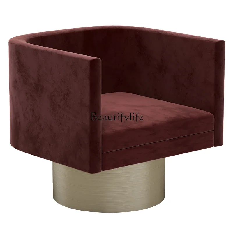 

4 Single Sofa Chair Light Luxury Modern Minimalist Fabric Leisure Chair
