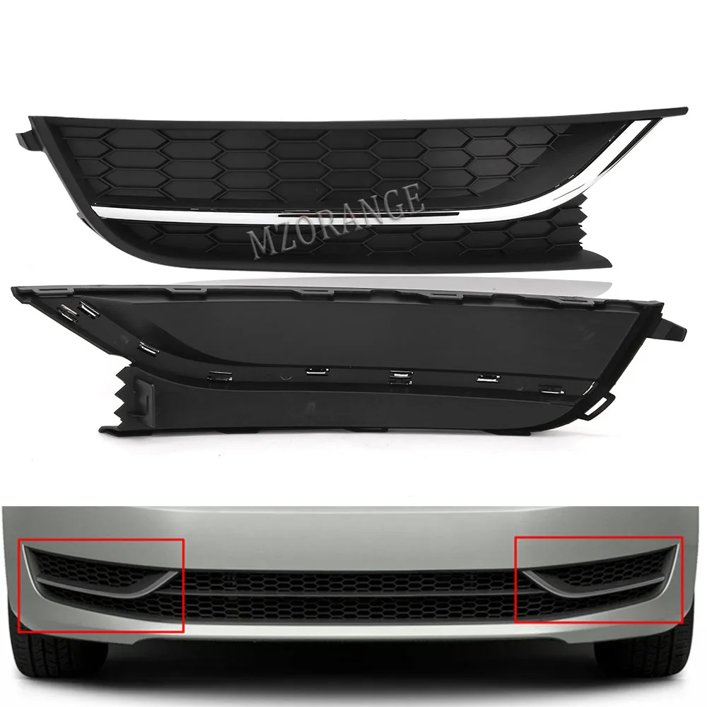 Fog Light Cover For VW Passat 2012 2013 2014 2015 Car Front Bumper Grille Fog Lamp Headlights Trim Protect Accessories USA model