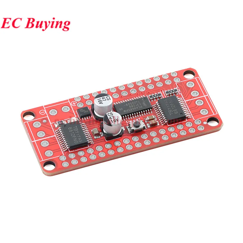 1Pc-3Pcs PCA9685+TB6612 Stepper Motor Dual DC Driver Control Board Module DC-Stepper-Motor 1.2A 3A Peak Supports I2C Interface