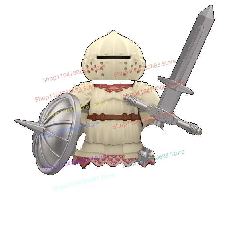 

MOC Building Blocks Mini Figure Onion-Head Chubby Warrior Assembly Model Display Collectible Cartoon Anime Decor Toy Gift