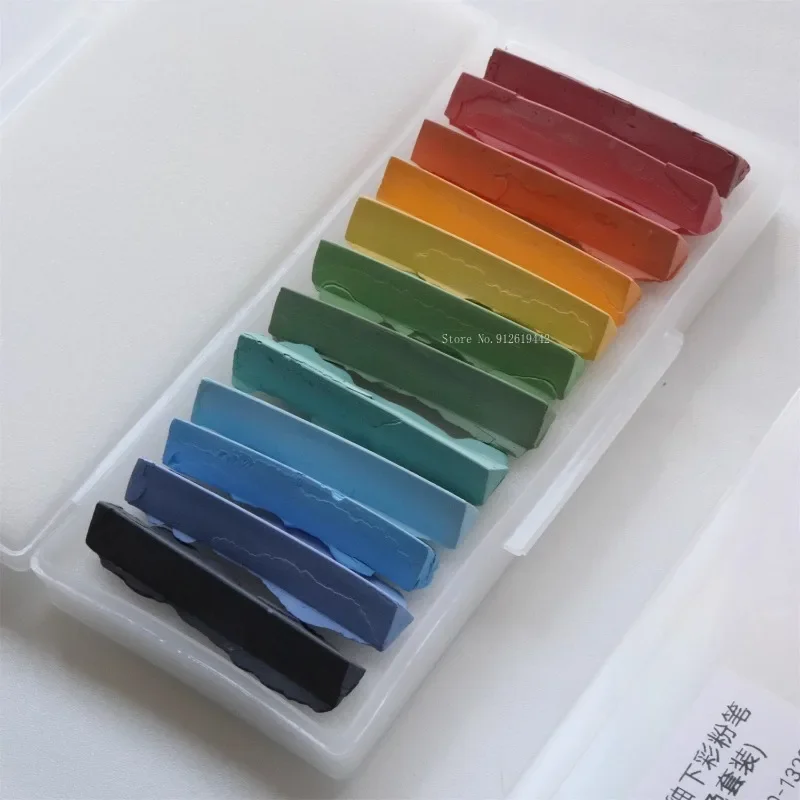 12 Colors/set Medium High Temperature Fired Ceramic Underglaze Color Crayons DIY Pottery Handicrafts Painting Coloring Chalk