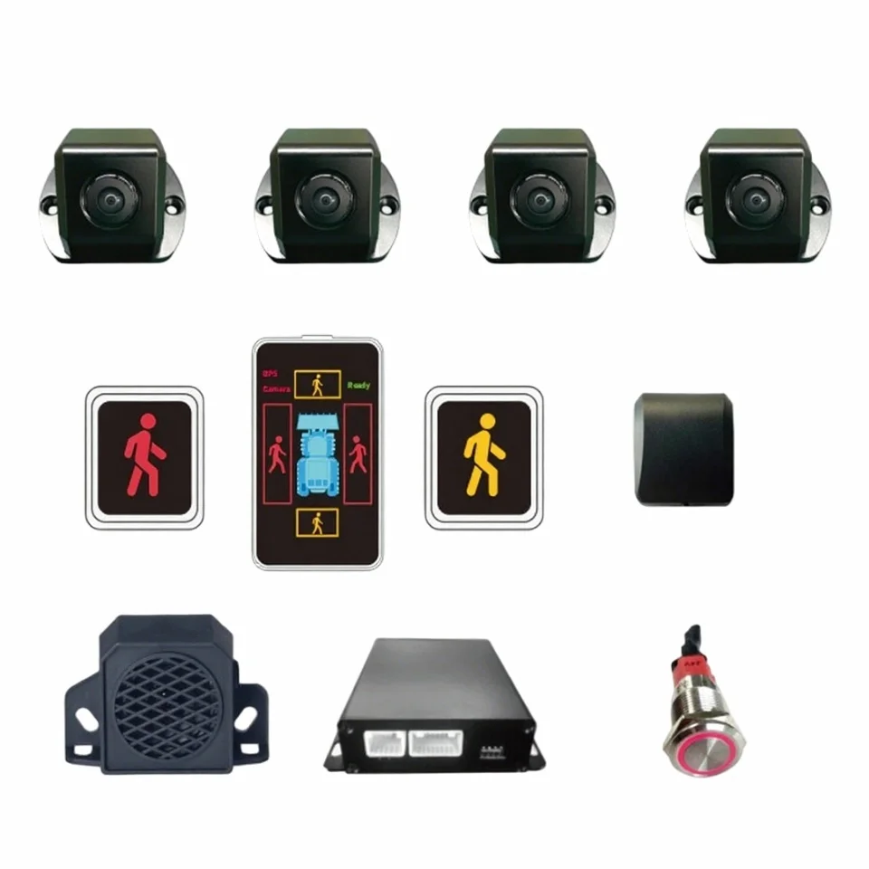 

AI Forklift Pedestrian Detection Safety System for Warehouse with 360 Degree Camera and Collision Warning