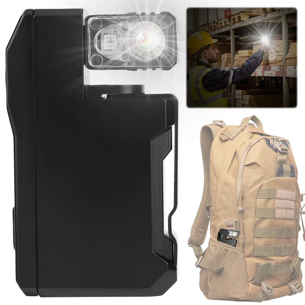 

Карманный фонарик 400LM, перезаряжаемый светодиодный брелок для кемпинга на открытом воздухе (черный)