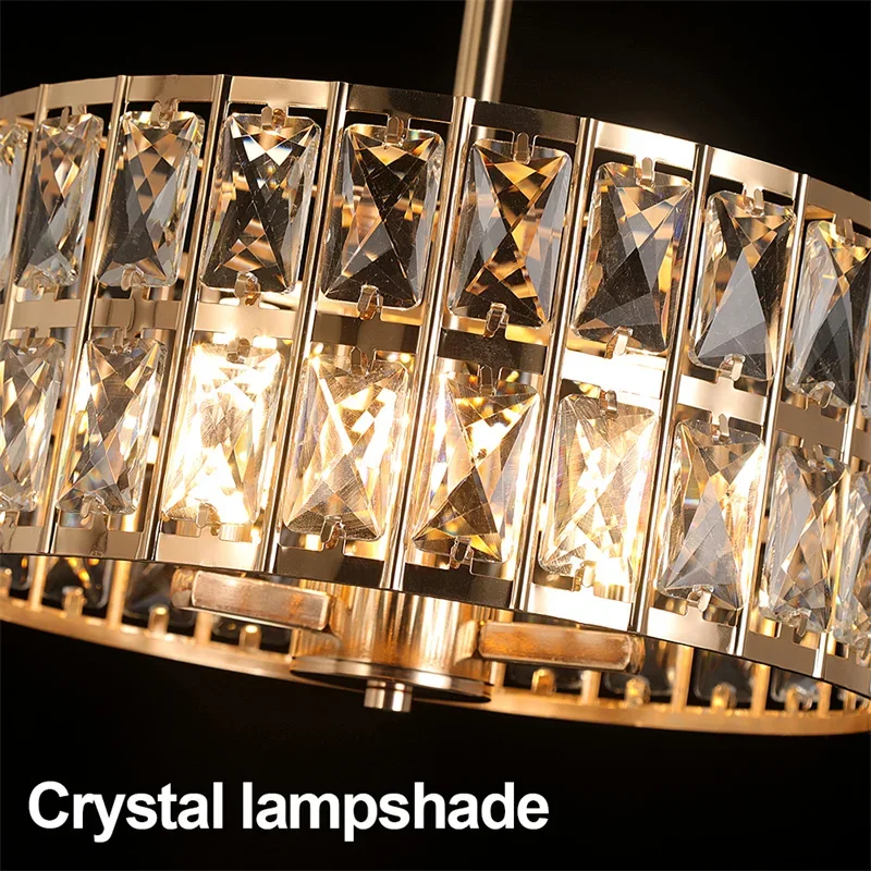 VETRULUS Moderne K9 Kristall Anhänger Licht Nordic Kronleuchter Schlafzimmer Hängen Lampe Retro Luxus Küche Esstisch Plafon Decke – Detail 18