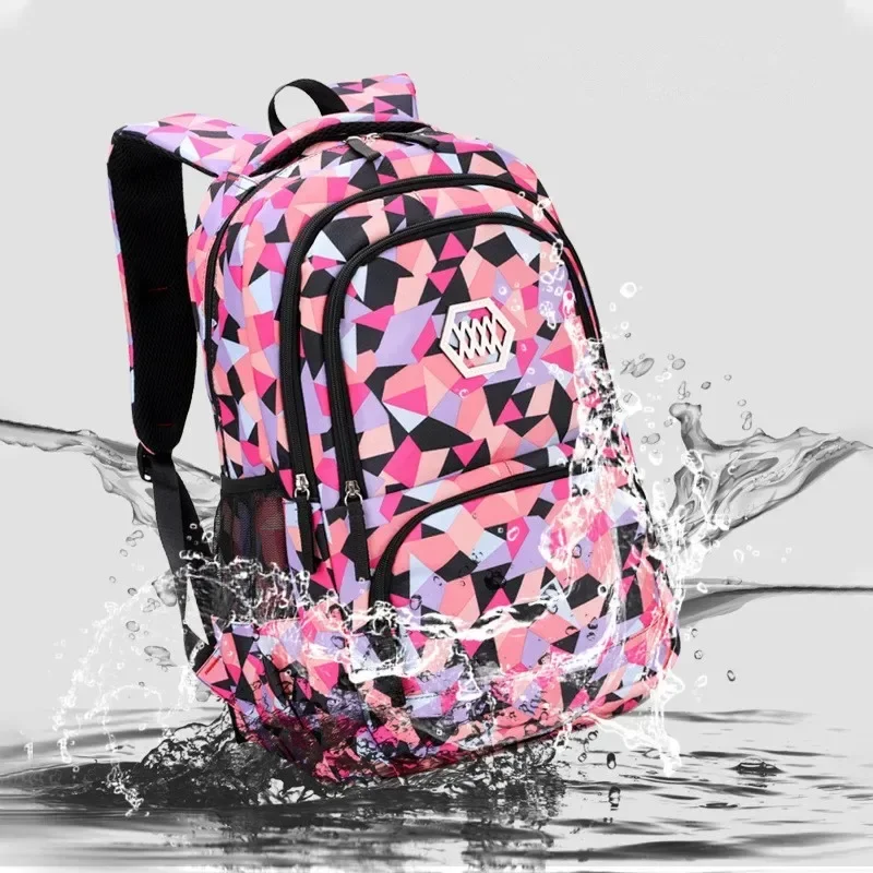 School Bags for Teenagers Girls Schoolbag Large Capacity Boys Printing School Backpack Set Rucksack Bagpack Kids Cute Book Bags