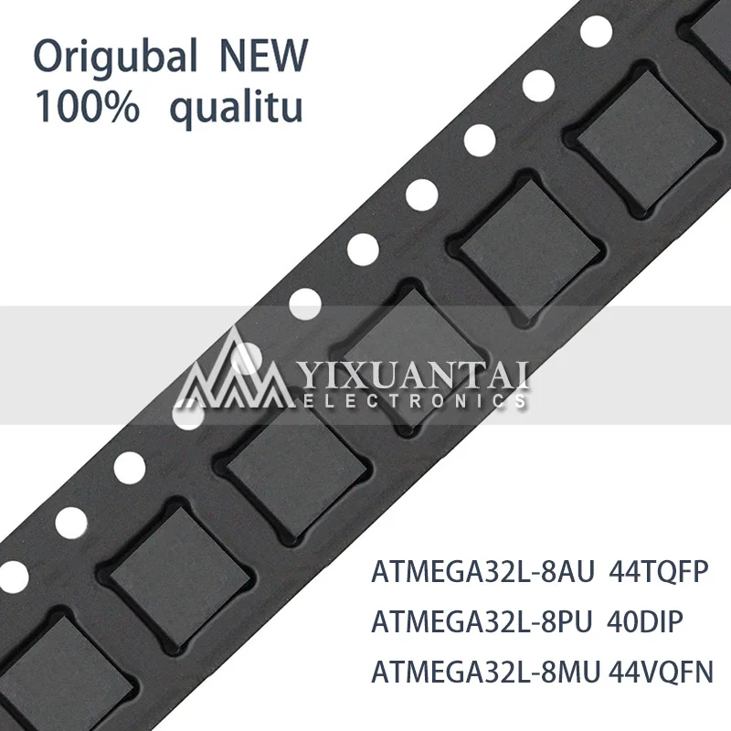 5piece New original ATMEGA32L-8AU  44TQFP ATMEGA32L-8PU  40DIP ATMEGA32L-8MU 44VQFN  IC MCU 8BIT 32KB FLASH  ATMEGA32L