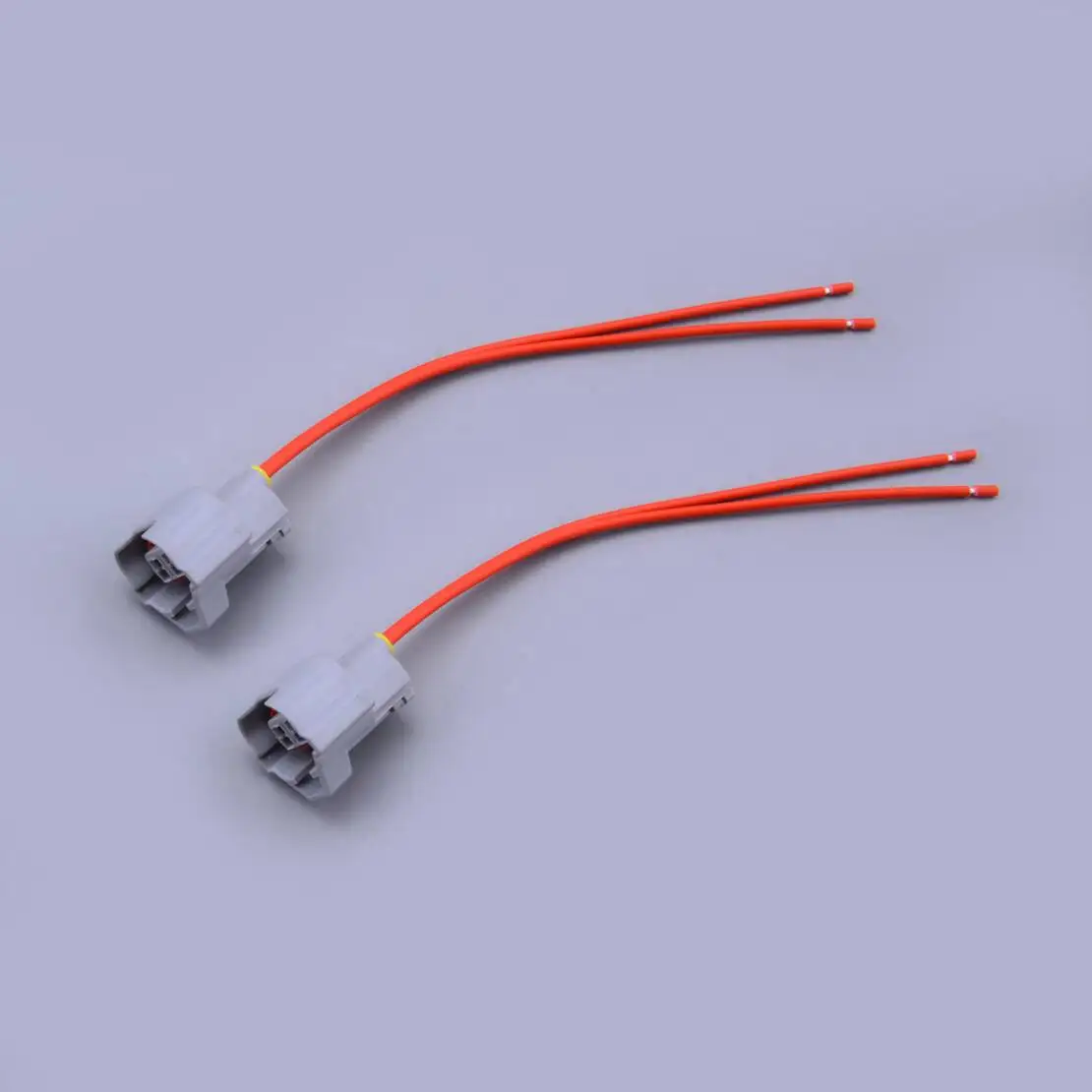 2Pcs Female Fuel Injector Adapter Connect Plug Pigtail with Harness Wire Cable Fit for Kia Mitsubishi Nissan Hyundai Infiniti