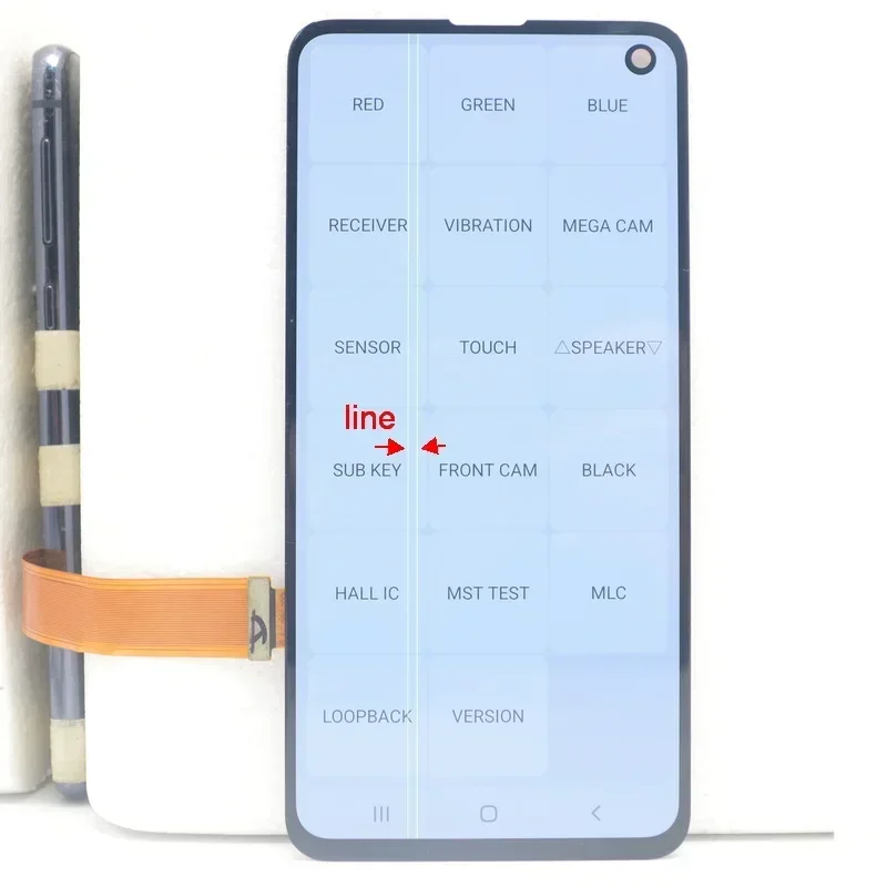 Imagem -03 - Amoled para Samsung S10e G970 G970f G9700 S10e Display Lcd com Tela de Toque Digitador Peças Reposição 100