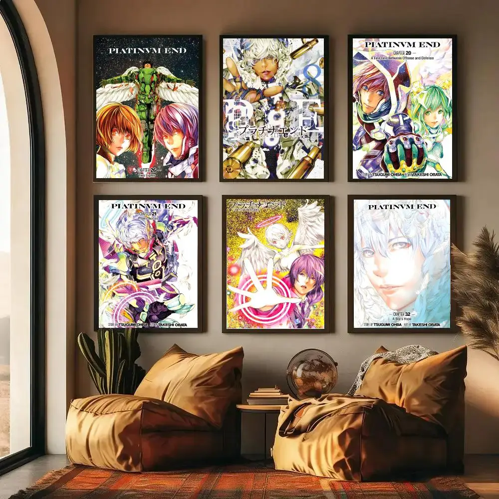 P-Platinum End Poster High-definition Waterproof Poster Stickers, Suitable For Bedroom, Living Room, Home Decoration