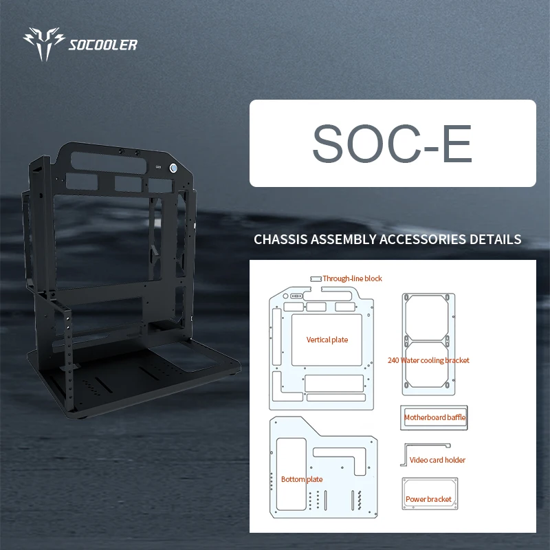 Socooler Hot Sale Sleek Micro ATX Case Supports RTX 5080 GPU Aluminum Material For Efficient Fan Cooling For PC Users - view 5