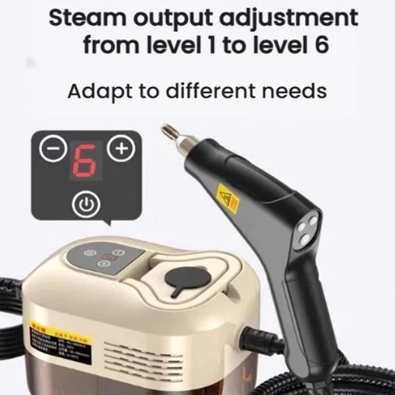 Portable High Pressure Steam Cleaner Multi Gear Temperature Control Handheld Steam Cleaning with Full Accessories Brush Nozzles