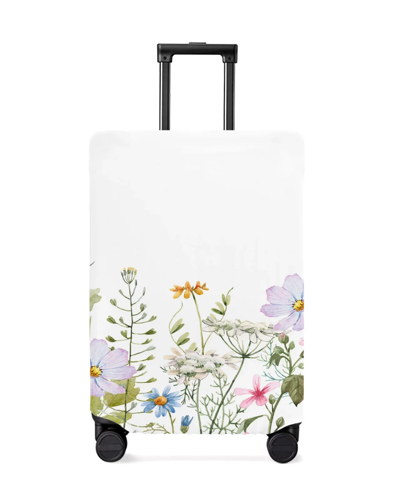 Spring Flower Vanilla Wildflower Travel Luggage Protective Cover Travel Accessories Suitcase Elastic Dust Case Protect Sleeve