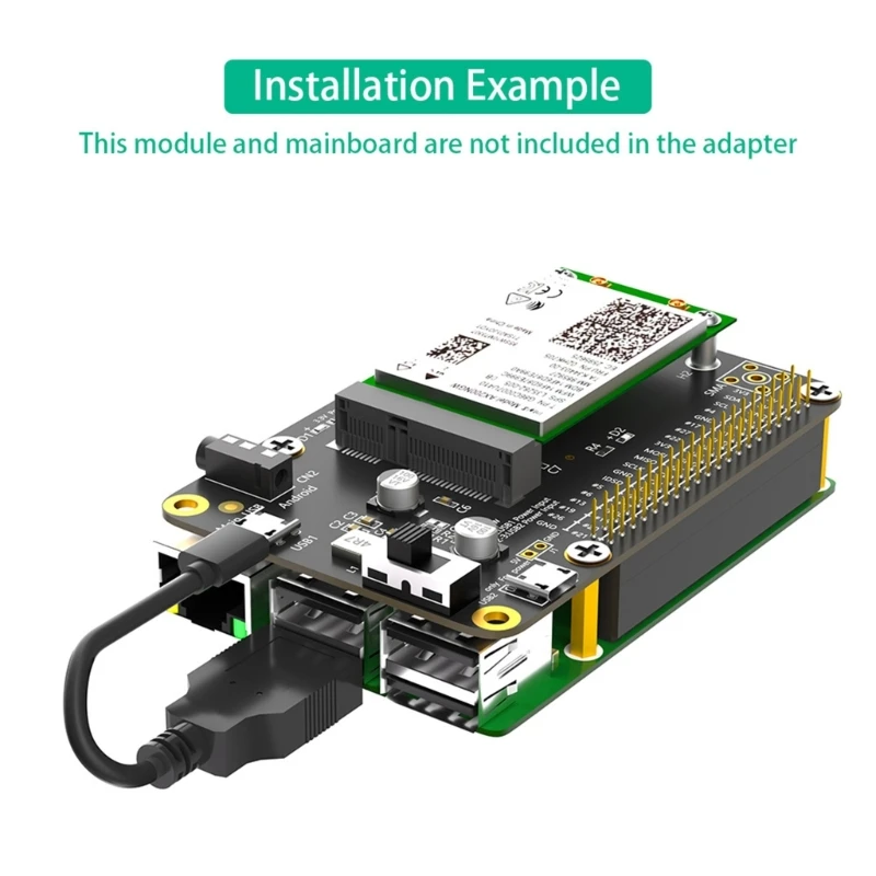 Y1UB Networking Card Adapter For RPi Board Internet Expansion Adapter, Facilitates 3G LTE Networkings For IoT Projects