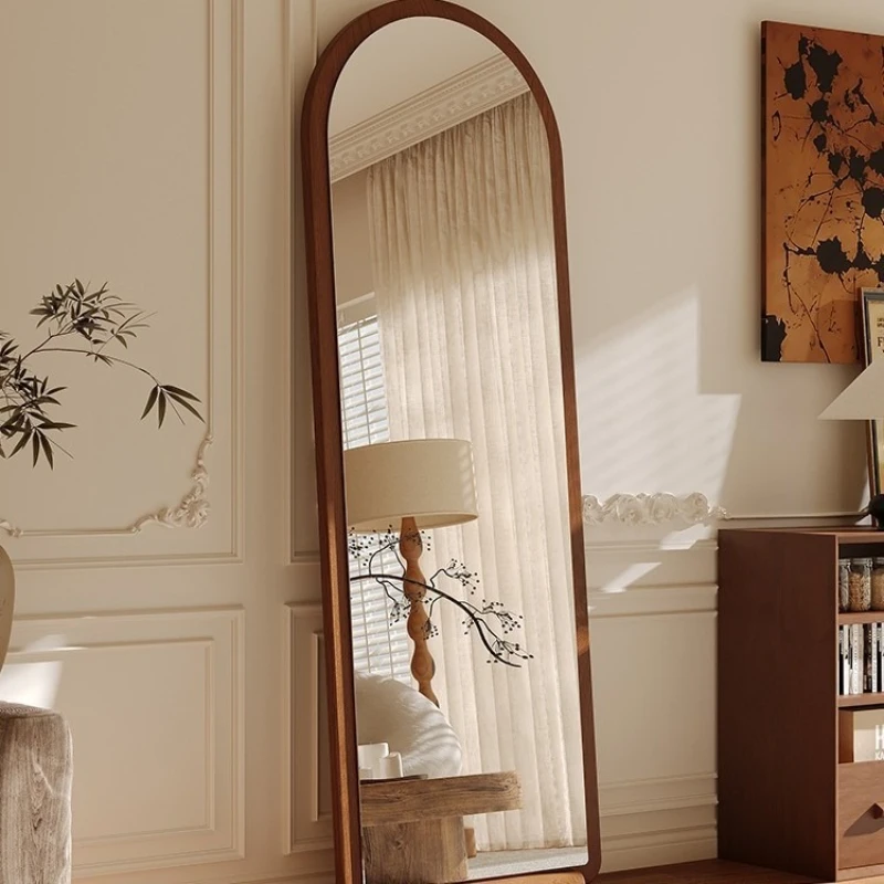 

Medieval full-body floor-to-ceiling household light luxury high-end mirror wall-mounted full-length mirror girls