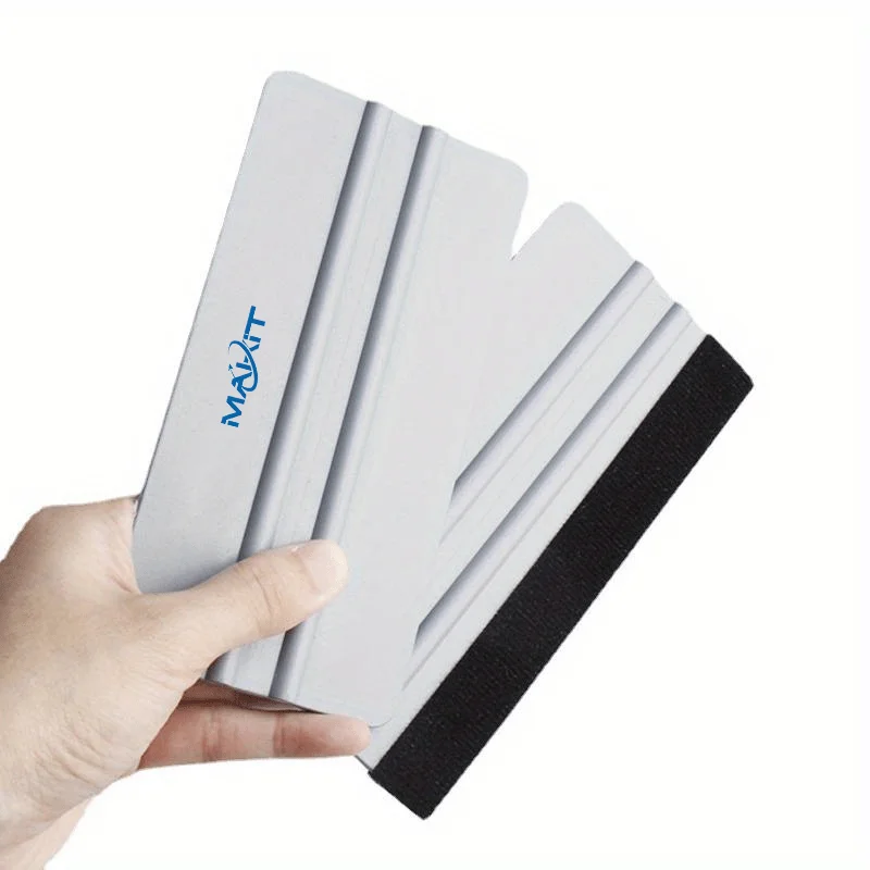 Makit 1pc Scratch-Free Decal Applicator Tool, smooth tool for craft vinyl, stickers and wallpaper. Won’t damage surfaces