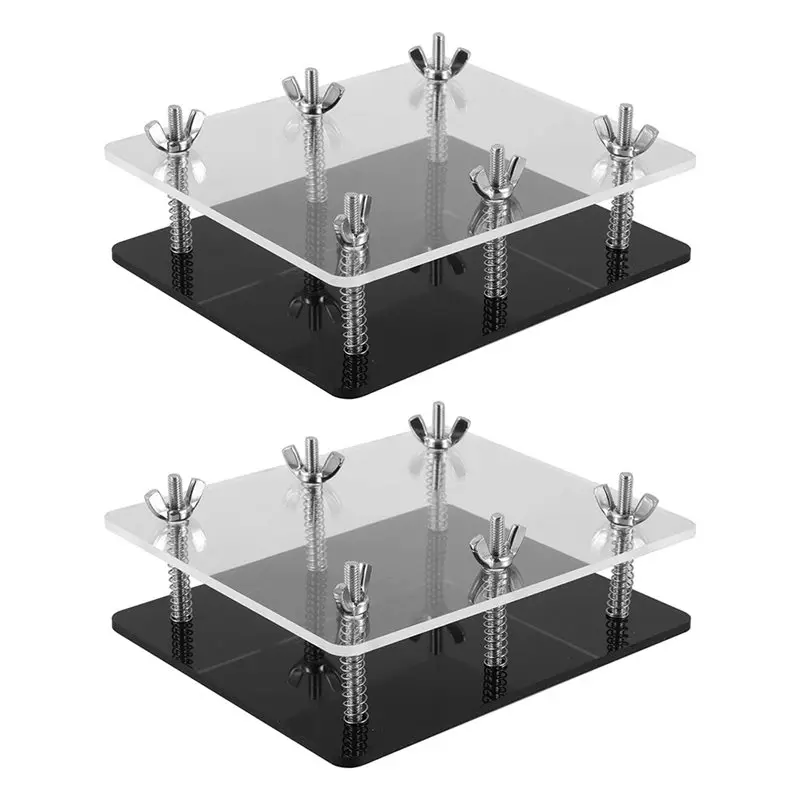 DT19-For Repair And Protection 2PCS Card Bending Corrector Tool:Flat Card Press-Kit With Acrylic Holder Flattering Device
