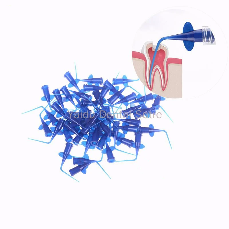 100Pcs Dental Syringe Disposable Delivery Tip Endodontic Needle Root Canal Applicator Periodontal Irrigation Needles