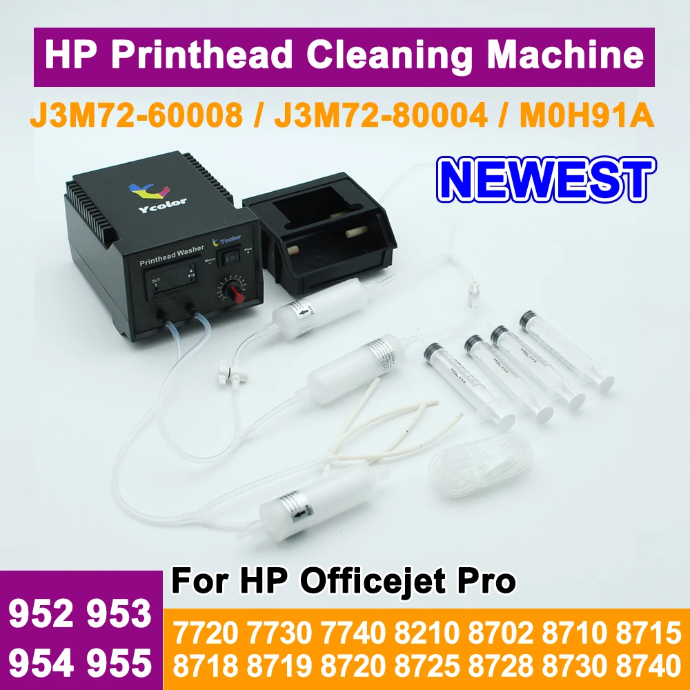 952XL 953XL 95U 954 955 Printhead Clean Machine For HP Officejet Pro 7720 7740 8210 8702 8710 8715 8720 PrintHead Washer Unclog