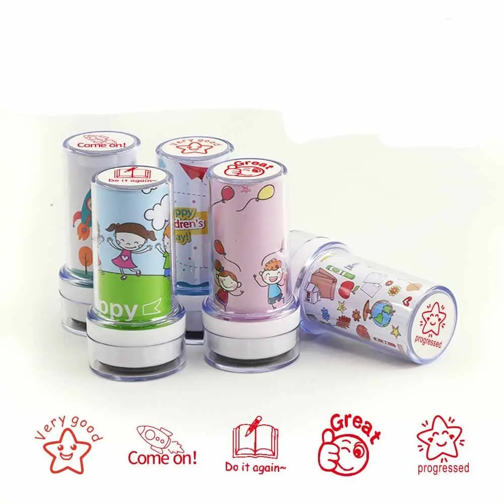 Stamper Children  Stamps Photosensitive Chapter Cartoon Stamps Reward Seal Commentary Stamp Encouragement Teaching stamp