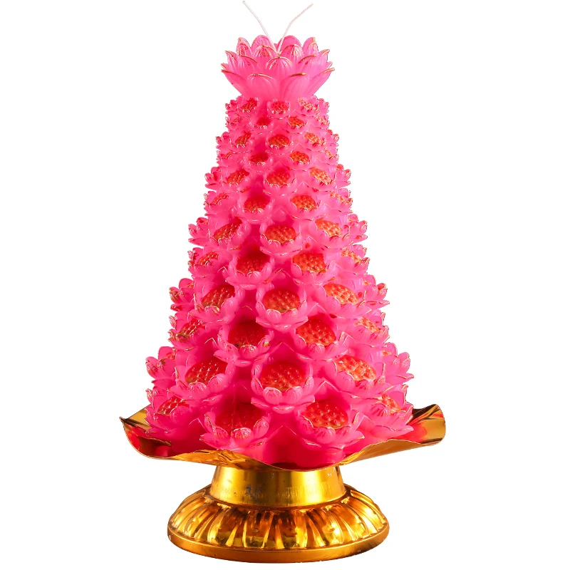 Seven-color Lotus Candle Lamp for Butter Lotus