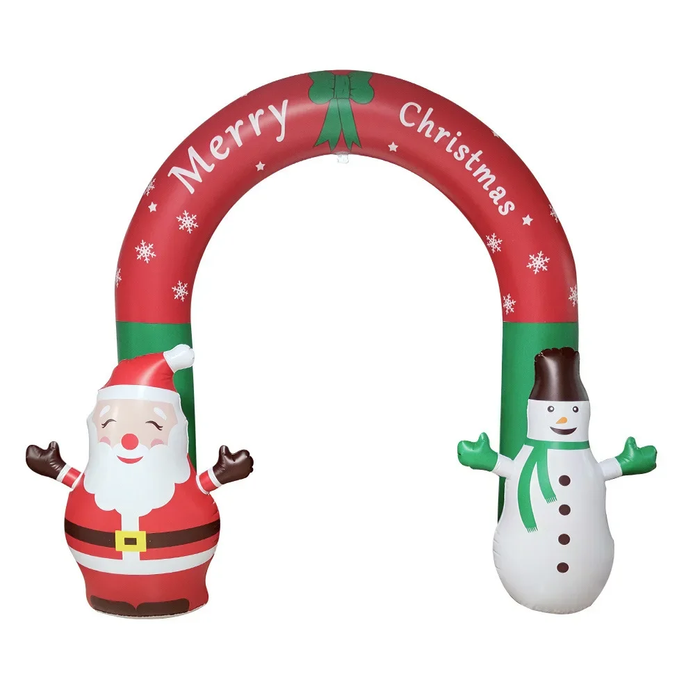 Christmas Party Decorations Garden Outdoor Atmosphere Scene Arrangement Santa Arch Air Model Ornament