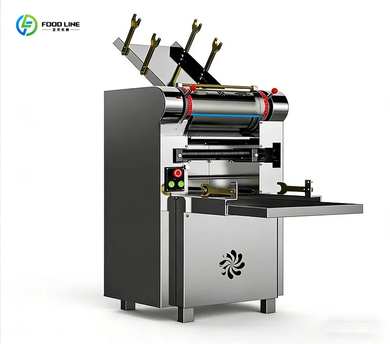 Customized Commercial Noodle Press Machine Stainless Steel Electric Dough Sheeter Noodle  for Restaurant Food Processing Factory