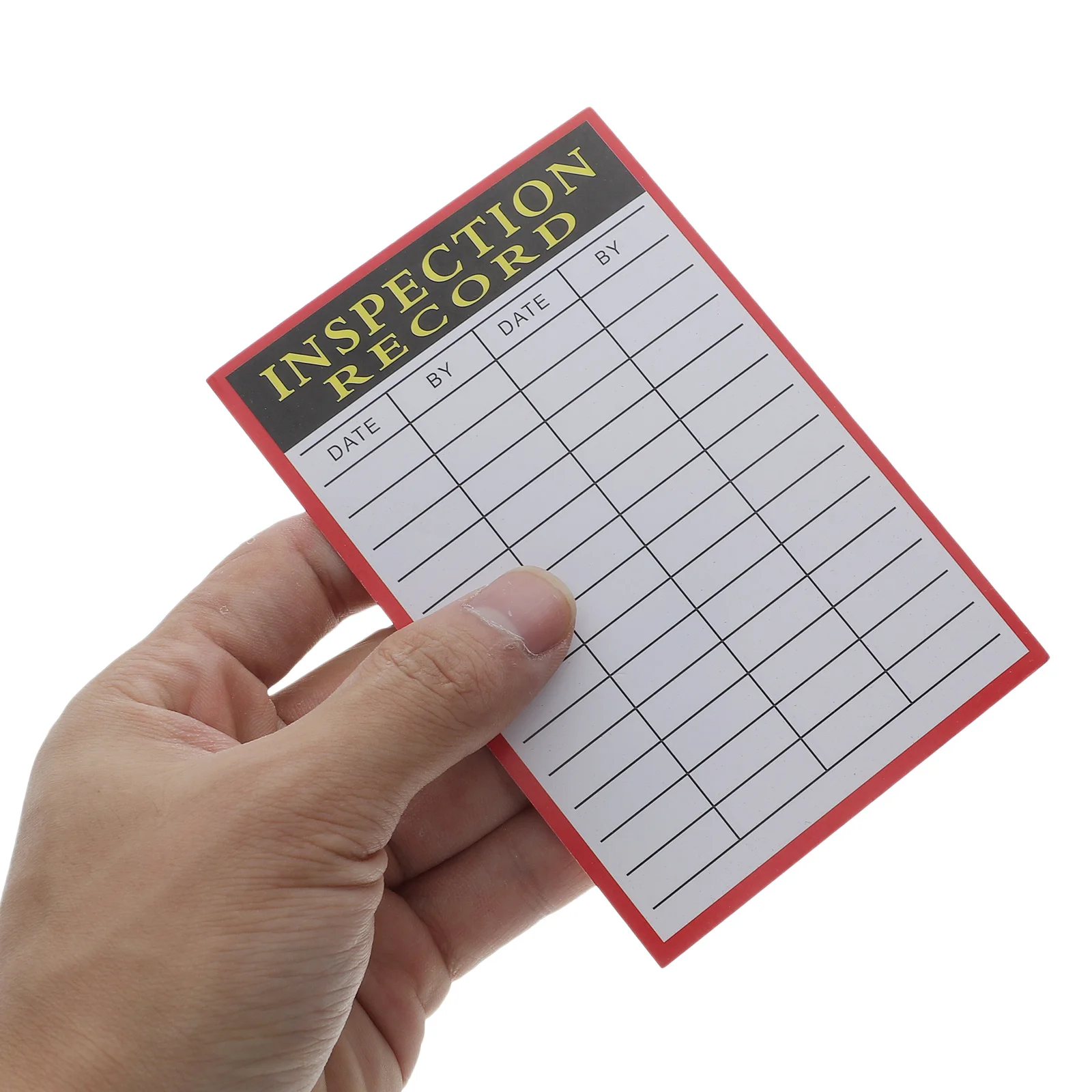 بطاقات سجل التفتيش 20 ورقة إدارة المخزون ملصقات البليت الشحن سهلة التتبع طويلة الأمد