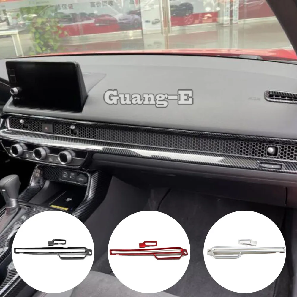 

Для Honda Civic 11-го поколения 2022 2023 2024 перчатка управления крышка приборной панели отделка панели аксессуары для интерьера декоративная наклейка 2 шт.