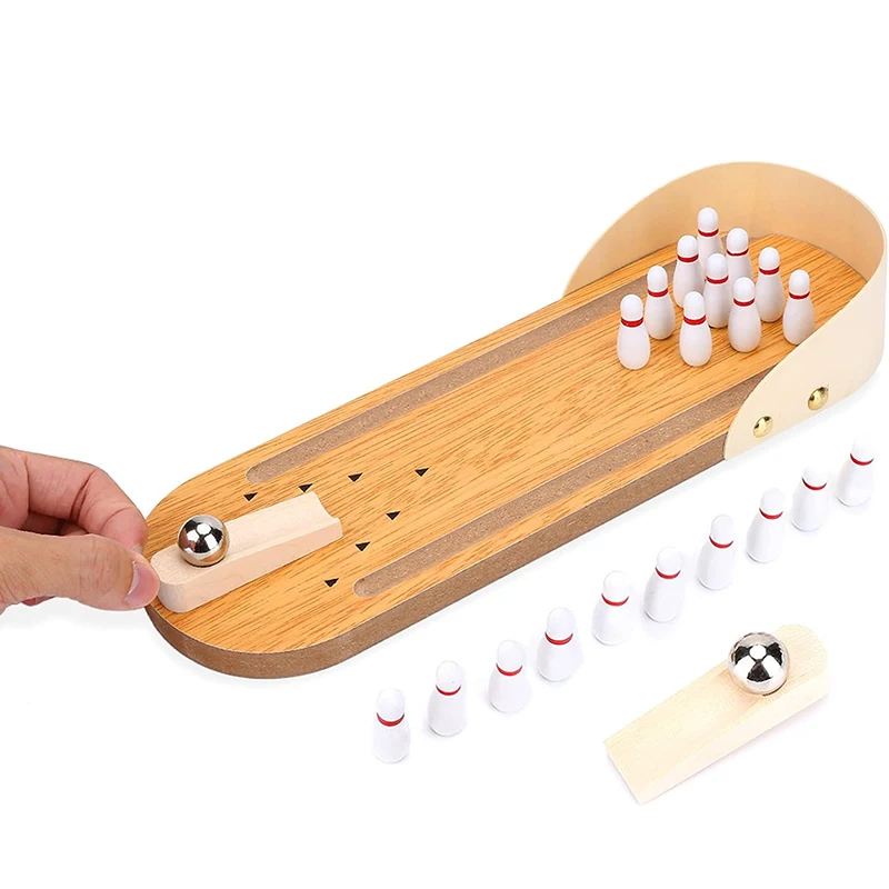 Mini Desktop Bowling Spiel Set Spielzeug Lustige Tisch Sport Training Spiel Brettspiele Bowling Urlaub Familie Party Spielzeug Kinder Geschenk