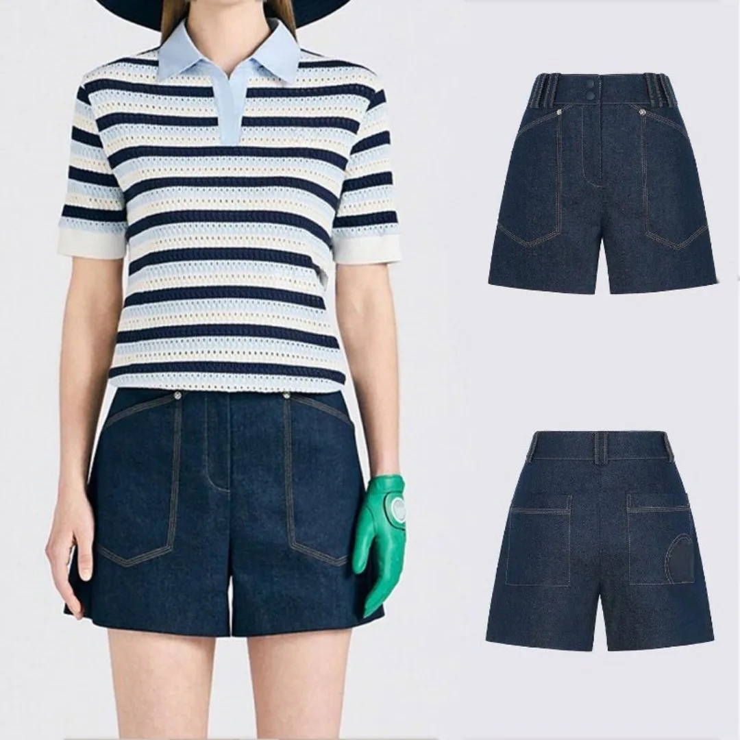 Women's Golf Shorts 2026 Fall New Korean Style Versatile High Waist Cargo Sporty Casual Quick-Dry Breathable Stretch Soft