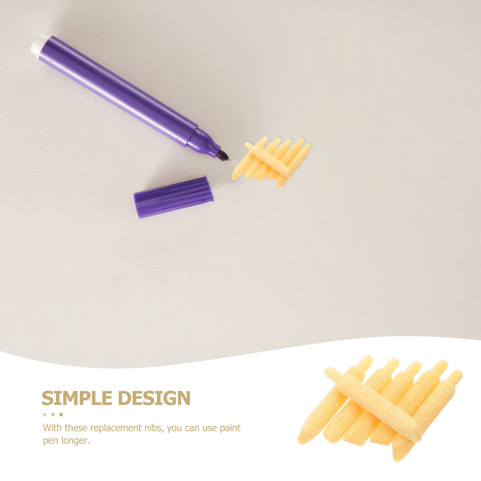 

50 Pcs Soft Nib Marker Pen Paint Tips Point Replacement Nibs Pens Thin