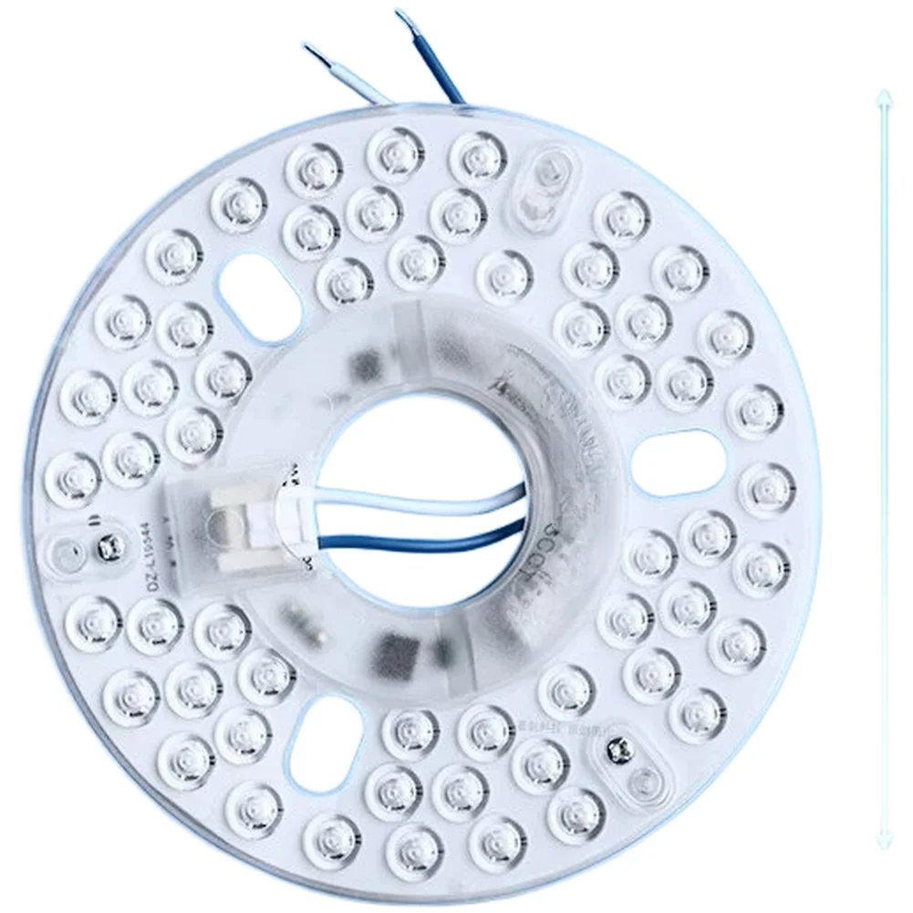 LED For Ring Panel Light Tri Color 110V 220V For Acrylic Ceiling Fan Lamp Module For Home For Lighting Fixture Replacement