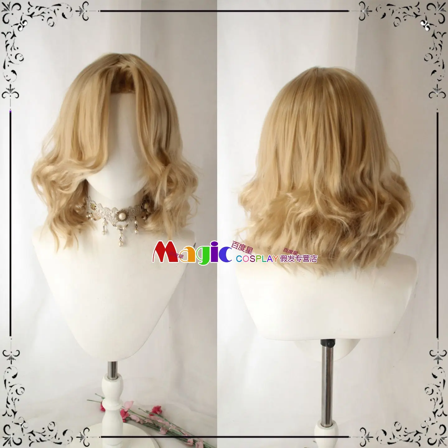 Anime Child France Cosplay Wig Halloween Carnival Party Props Synthetic Hair Heat Resistant Fiber + Wig Cap
