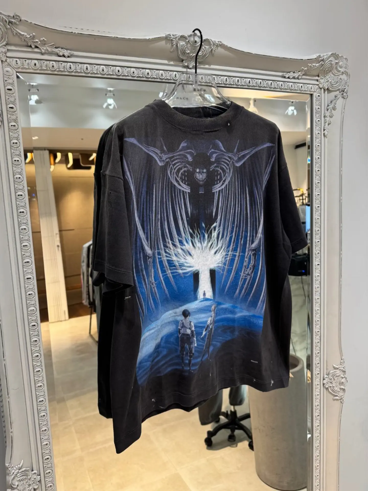 

SAINT SS26 printed old retro short-sleeved T-shirt