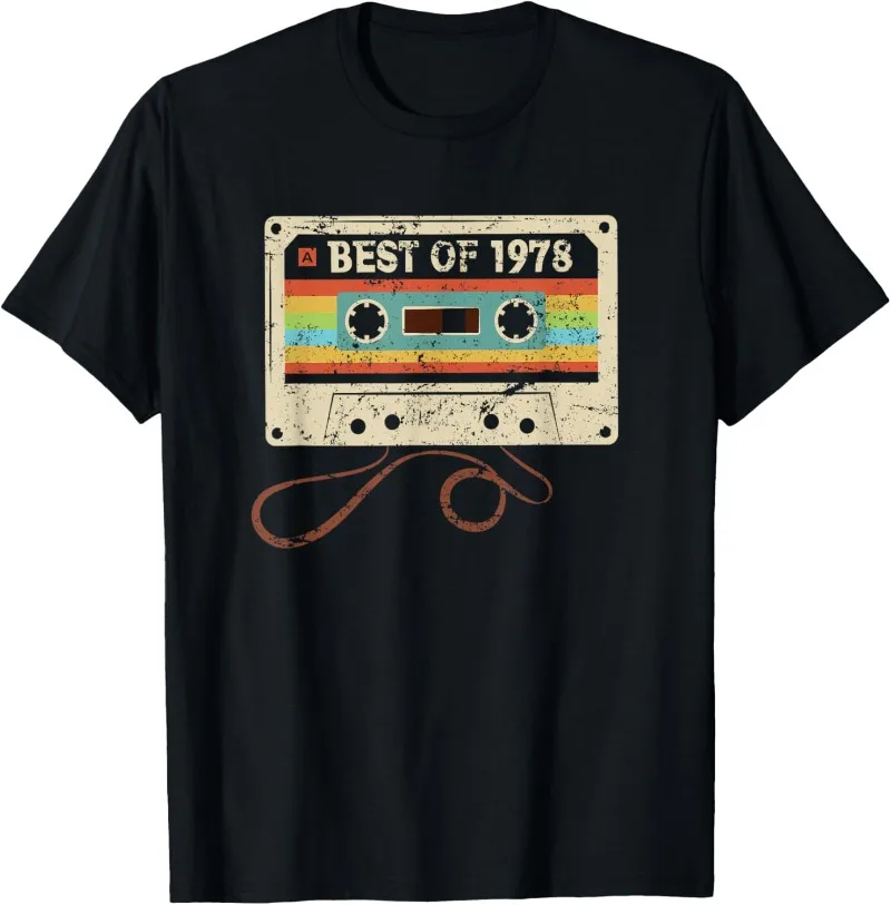 

Best 1978 Cool 48 Year Old Bday Men Women 48th Birthday T-Shirt Vintage Tees Retro 1978 Birthday in The Year of The Horse Shirt