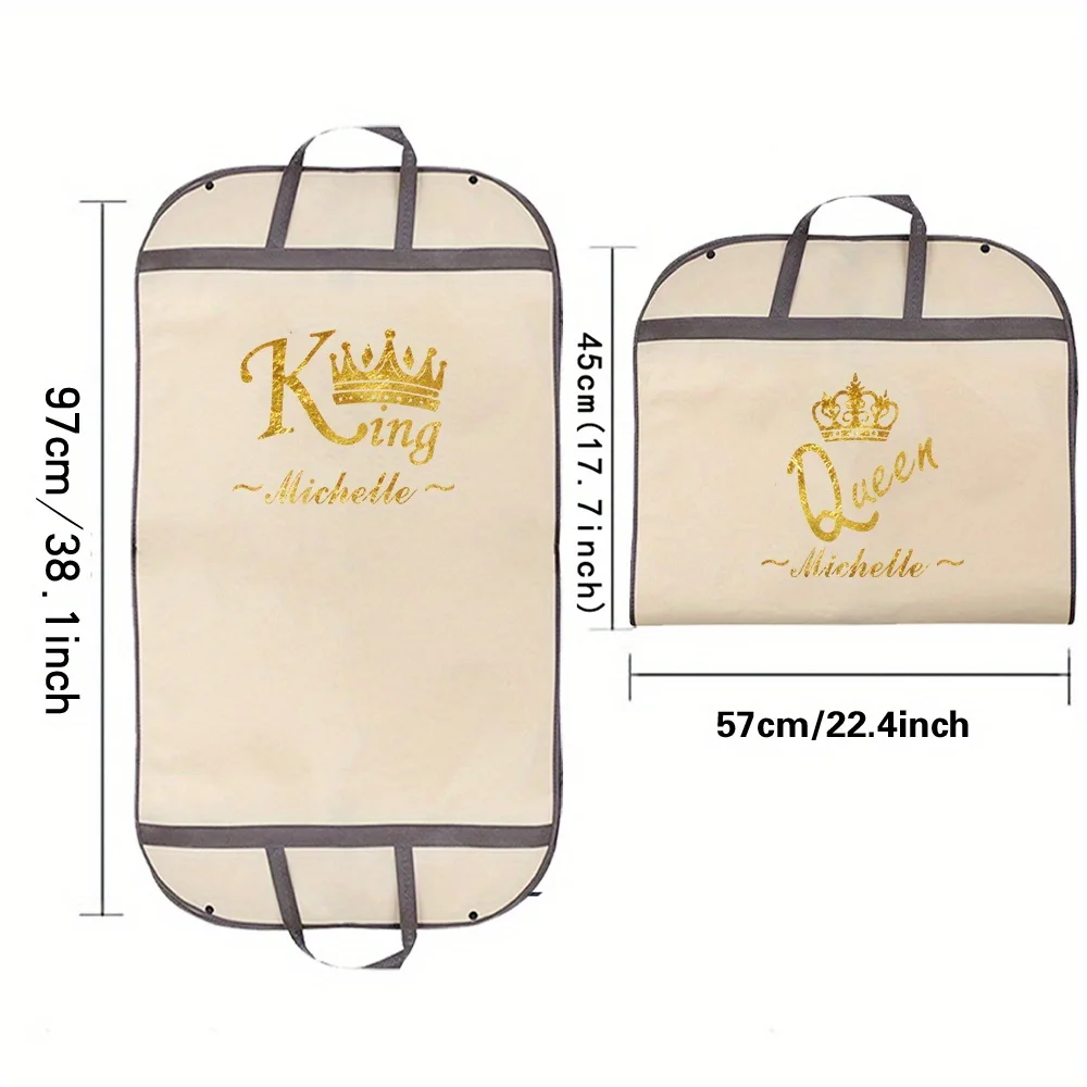 Personalized Customized Name Clothing Cover Wardrobe Hanging Clothings Organizers Clothes Protector Case Custom Products