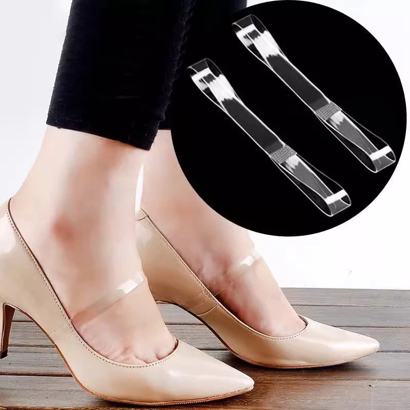 Portable Transparent Anti-loose Laces Elastic Shoelaces Women High Heels Shoelace Strap Shoestrings Holding Shoe Accesories