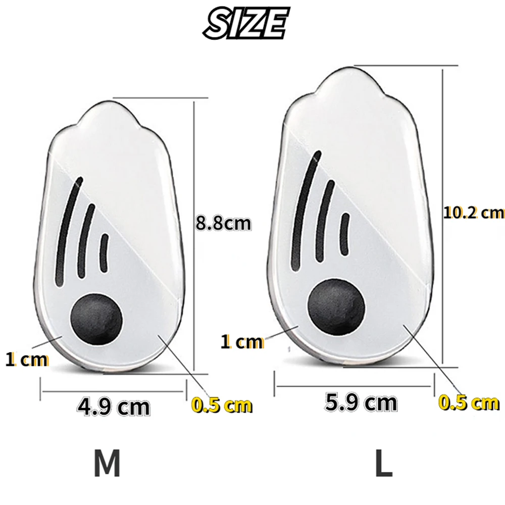 Magnetische orthopädische Silikon-Einlegesohlen für Schuhe, Männer und Frauen, Plantarfasziitis-Entlastung, O/X-Beine, Knie, Varus-Korrektur, Füße, Fersenpolster – Detail 2