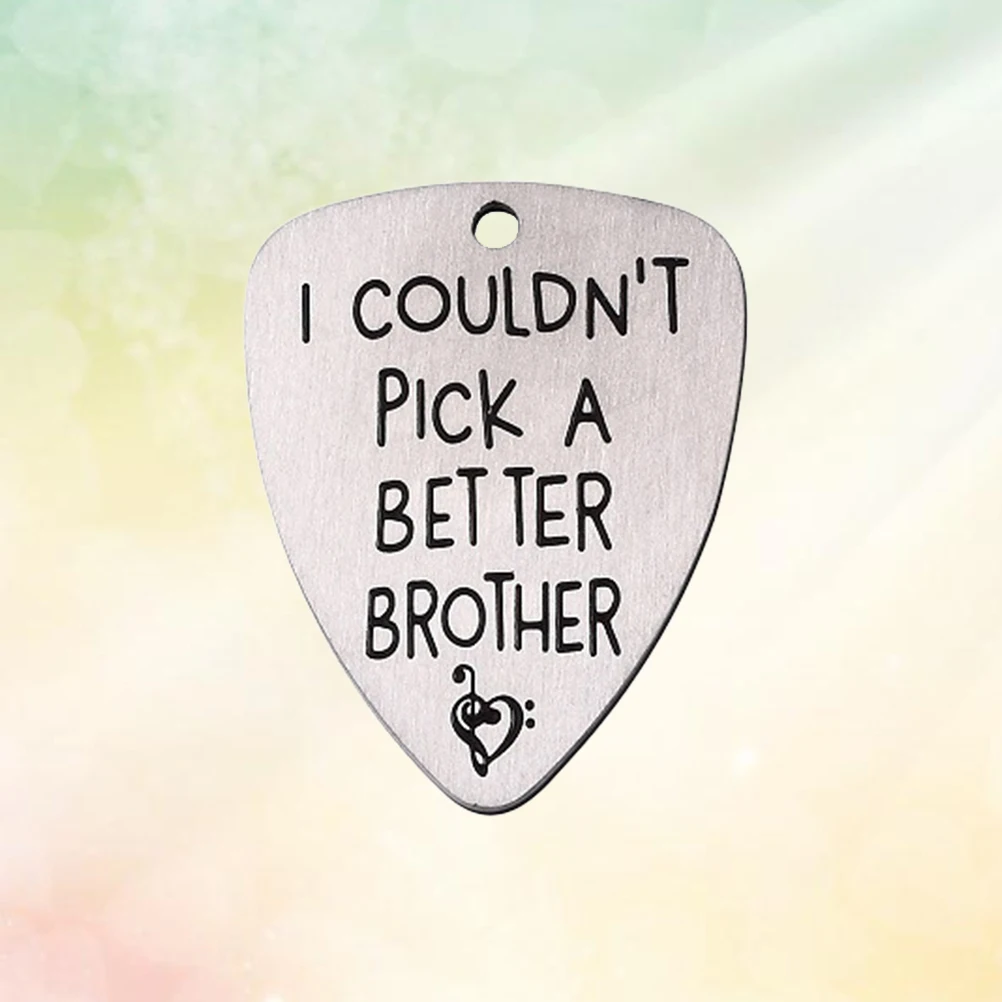

Guitar Film Titanium Steel Pick Ukulele Accessories Musical Instrument Accessory Letter Carved